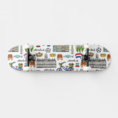 Netherland Gekritzel-Muster Skateboard (Horizontal)