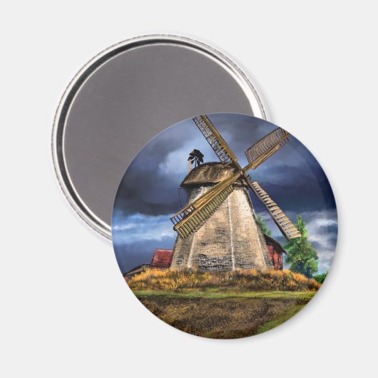 Netherland Windmill Magnet (Vorderseite/Rückseite)