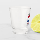 Netherlands and Netherlander Flag with Your Name Schnapsglas (Links)