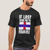 Netherlands Antilles Flag Design If lost send me T-Shirt (Vorderseite)