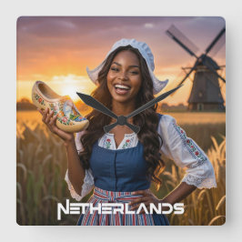 NETHERLANDS - DUTCH QUADRATISCHE WANDUHR
