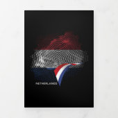 Netherlands flag dreifach gefaltete karte (Cover)