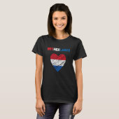 Netherlands Flag Holiday Netherlands Heart Dutch F T-Shirt (Vorne ganz)