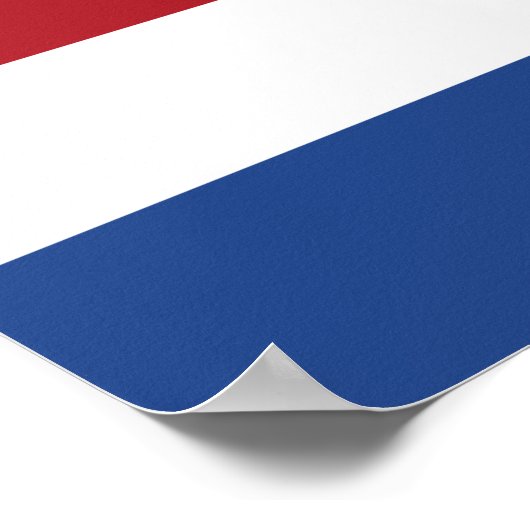 Netherlands Flag Poster (Ecke)