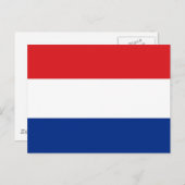 Netherlands Flag Postkarte (Vorne/Hinten)