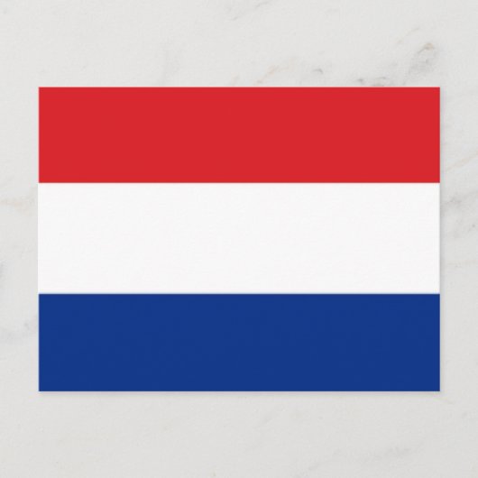Netherlands Flag Postkarte (Vorderseite)