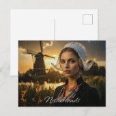 NETHERLANDS - OIL PAINTING - AI POSTKARTE (Vorne/Hinten)
