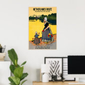 Netherlands Route Sacramento River USA Vintage Poster (Heimbüro)