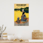 Netherlands Route Sacramento River USA Vintage Poster (Küche)