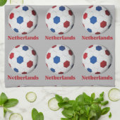 Netherlands Soccer Geschirrtuch (Gefaltet)