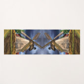 Netherlands Windmill Landscape Yoga Mat Yogamatte (Vorderseite (Horizontal))