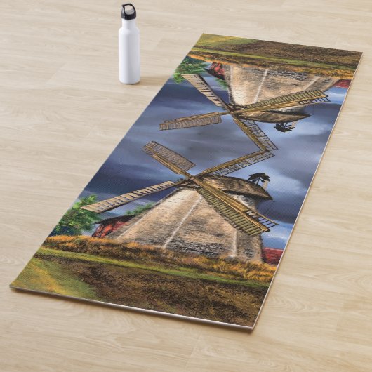 Netherlands Windmill Landscape Yoga Mat Yogamatte (Beispiel)
