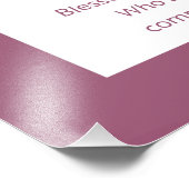 Netilat Yadayim Hebrew Segen Hand waschen Rosa Fotodruck (Ecke)