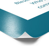 Netilat Yadayim Hebrew Sessing Aquamarin Handwasch Fotodruck (Ecke)