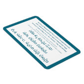 Netilat Yadayim Hebrew Sessing Aquamarin Handwasch Magnet (Rechte Seite)