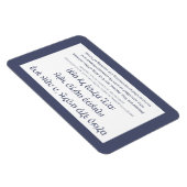 Netilat Yadayim Hebrew Sessing Hand Washing Blue Magnet (Rechte Seite)