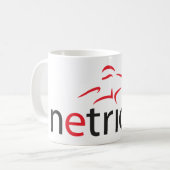 Netrider Logo Kaffeetasse (Vorderseite Links)