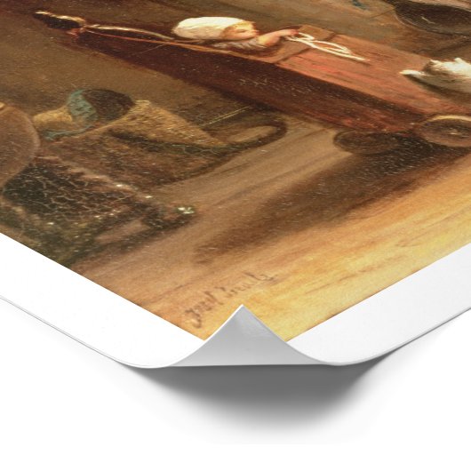 Nets bearbeiten (Öl auf Tafel) Poster (Ecke)