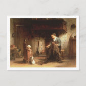Nets bearbeiten (Öl auf Tafel) Postkarte (Vorderseite)