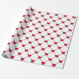 Nets made by Hearts niedliche Gabe der Liebe Geschenkpapier