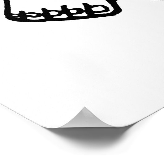 Netsuke Original zeichnend Poster (Ecke)