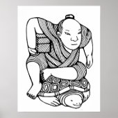 Netsuke Original zeichnend Poster (Vorne)