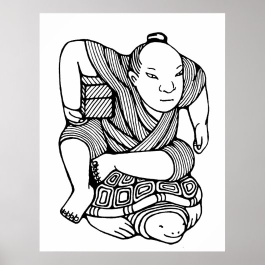 Netsuke Original zeichnend Poster (Vorne)