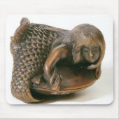 Netsuke schnitzte in Form einer Meerjungfrau Mousepad (Vorne)