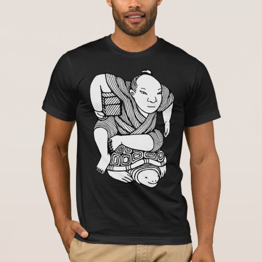 Netsuke Vorlagenzeichnen T-Shirt (Vorderseite)