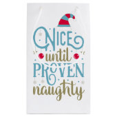 Nett bis nachgewiesene freche Geschenk-Tasche des Kleine Geschenktüte (Rückseite)