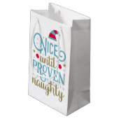 Nett bis nachgewiesene freche Geschenk-Tasche des Kleine Geschenktüte (Rückseite Schrägansicht)