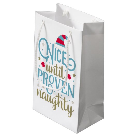 Nett bis nachgewiesene freche Geschenk-Tasche des Kleine Geschenktüte (Rückseite Schrägansicht)