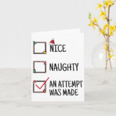 Nett, ein Versuch wurde gemacht lustige Kinder Män Karte (Gelbe Blume)