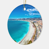 Nett, Frankreich-Küstenlinien-Aquarell Keramik Ornament (Links)