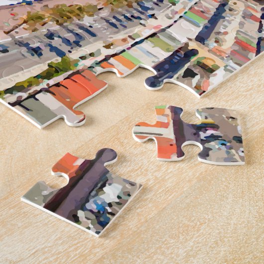 Nett, Frankreich-Küstenlinien-Aquarell Puzzle (Seite)