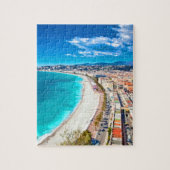 Nett, Frankreich-Küstenlinien-Aquarell Puzzle (Vertikal)