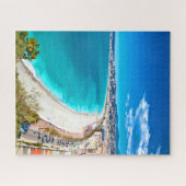 Nett, Frankreich-Küstenlinien-Aquarell Puzzle (Horizontal)