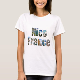 Nett, Frankreich-Touristenattraktionen in den T-Shirt