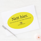 nett hier baden württemberg ovaler aufkleber (Umschlag)