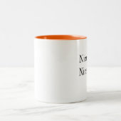 Nett ist als Nizza tut niedlicher Spaß-lustiges Zweifarbige Tasse (Mittel)