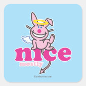 Nett, meistens quadratischer aufkleber (Vorderseite)