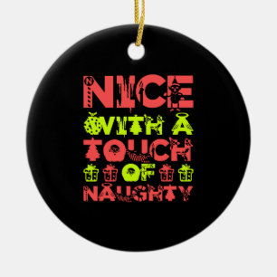 Nett mit einer Touch scheußlicher Weihnachten Keramik Ornament