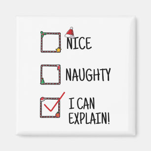 Nett, naughty kann ich die schöne Auswahl erklären Magnet