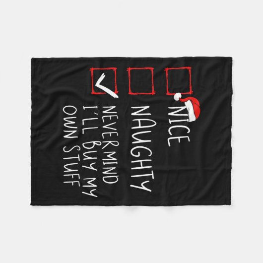 Nett, naughty Niemals kümmert es mich, mein eigene Fleecedecke (Vorderseite (Horizontal))