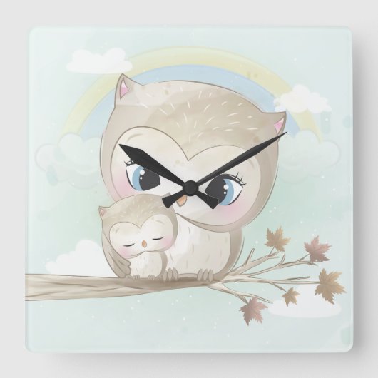 nett quadratische wanduhr (Vorderseite)