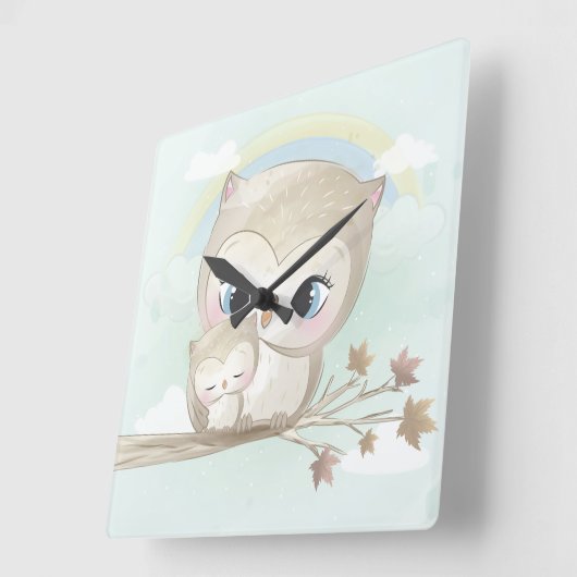 nett quadratische wanduhr (Winkel)