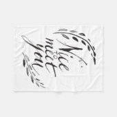 Nett, Sie zu treffen Fleecedecke (Vorderseite (Horizontal))