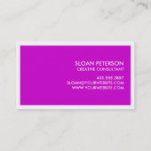 Nett, Sie zu treffen Visitenkarte (Rückseite)