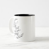 Nett, Sie zu treffen Zweifarbige Tasse (Vorderseite Links)