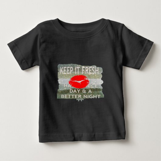 Nett und perfekt Save the Date Baby T-shirt (Vorderseite)